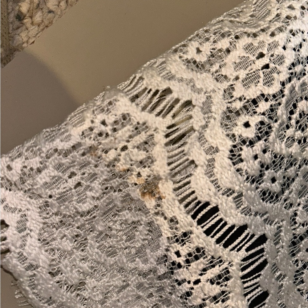 finn & clover Black and White Lace Kids Dress - Picture 4 of 4